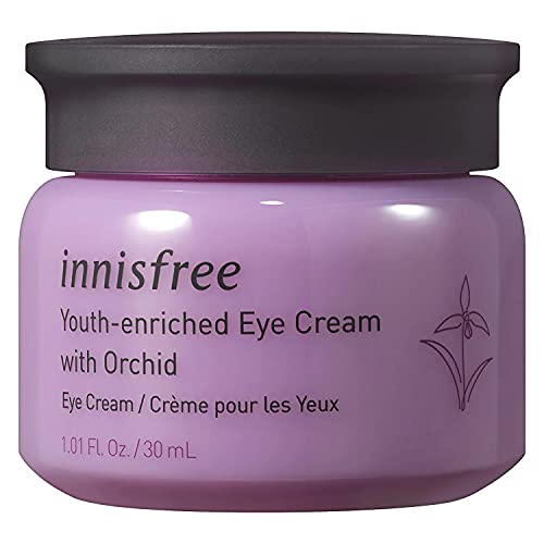 innisfree Orchid Youth-Enriched Eye Cream, Korean Firming Eye Treatment to Smooth Fine Lines