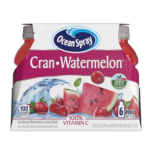 Ocean Spray® Cran-Watermelon™ Cranberry Watermelon Juice Drinks, 10 Fl Oz Bottles, 6 Count