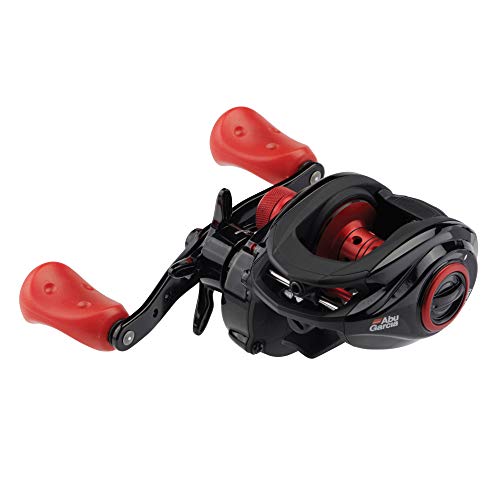 Abu Garcia Max X Low Profile Baitcast Reel, Size LP (1539733), 4 Stainless Steel Ball Bearings + 1 Roller Bearing, Synthetic Star Drag, Max of 15lb | 6.8kg