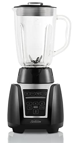 Sunbeam Auto Clean Blender & Smoothie Maker | Self Cleaning Function | 1.25L Glass Jug |...