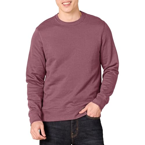 Amazon Essentials Men's Fleece Crewneck Sweatshirt - Purple, Medium (Available in Big & Tall Sizes)