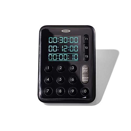 OXO Good Grips Digital Triple Timer Black