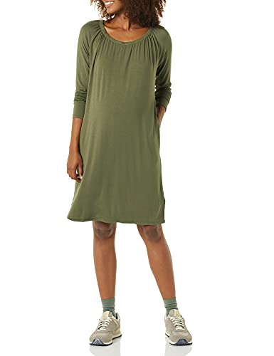 Amazon Essentials maternity gathered neckline dress