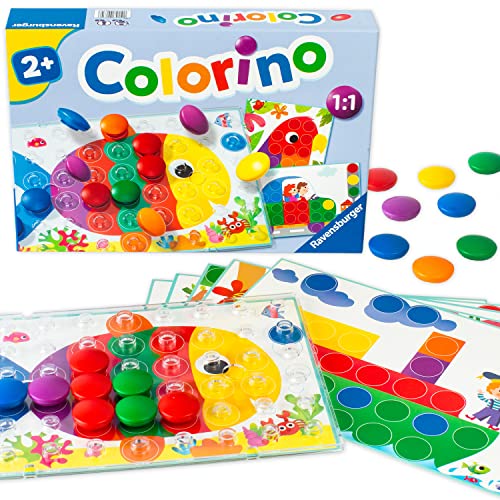 (-40%) Ravensburger Kinderspiele 20832 - Colorino - Kinderspiel zum Farbenlernen, Mosaik Steckspiel, Spielzeug ab 2 Jahre