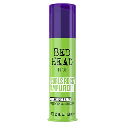 Bed Head by TIGI Curls Rock Amplifier – Curl Shaping and Defining Cream with Anti Frizz Protection for Beautifully Enhanced Curls and Waves, 3.38 fl oz​