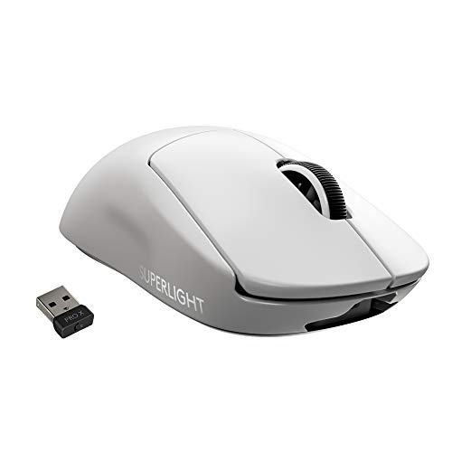 Logitech G USB PRO X Superlight Wireless Gaming Mouse, Ultra Lightweight 63 g, Hero 25K Sensor, 25600 DPI, 5 Programmable Buttons, Long Battery Life, 
