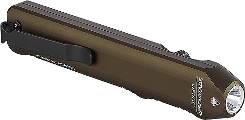 Streamlight 88811 Wedge 1000-Lumen Max 300-Lumen Standard 1200-Candela Flat Everyday Carry Flashlight, Includes USB-C Cable and Lanyard, Coyote
