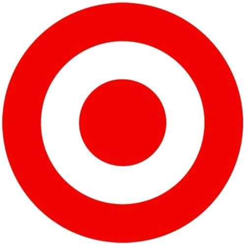 Pack of 6-2" Stickers -Pack of 6-2" Stickers - Bulls-Eye Target Decal Sticker Color: red, Peel and Stick Vinyl Sticker