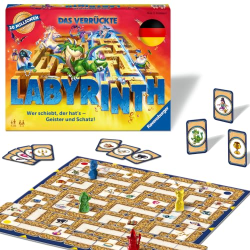 (-44%) Ravensburger Familienspiel 26955 - Das verrückte Labyrinth - Gesellschaftsspiel - Spieleklassiker für 2-4 Personen, Brettspiel ab 7 Jahren, deutsche Version
