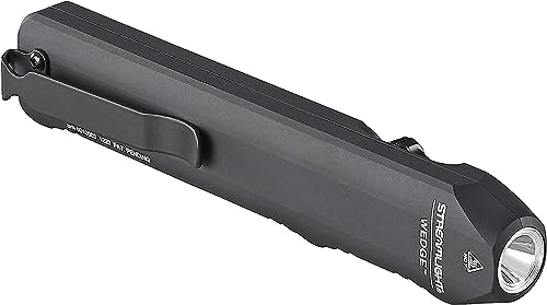 Streamlight 88810 Wedge 1000-Lumen Max 300-Lumen Standard 1200-Candela Flat Everyday Carry Flashlight, Includes USB-C Cable and Lanyard, Black