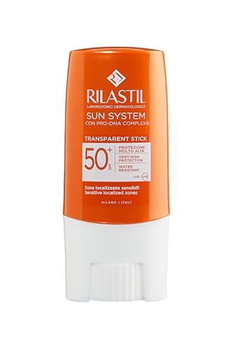 🔥 SELTEN SO GÜNSTIG (-57%) Rilastil Sun System – Transparenter Stick SPF50+ Sonnenschutz für das Gesicht, 8,5 ml