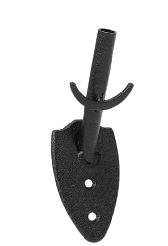 Skull Hooker Powder-Coated Steel Big Game Hook Flush Display Wall Mount, Mounts Bear, Deer & Antelope Specie Skulls, Black