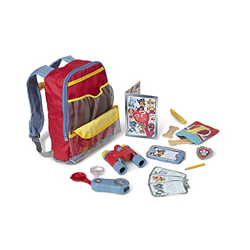 Melissa & Doug PAW Patrol Pup Pack Backpack, Adventure-Ready PAW Patrol Toys for Kids with Whistle, Binoculars, & Mission Cards, Preschool Toys for Girls & Boys Ages 3+