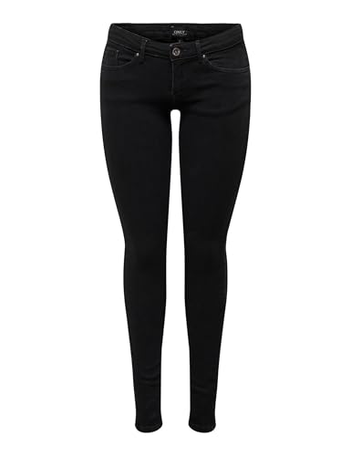 (-40%) ONLY Damen Onlcoral Life Sl Sk Power Azg3659 Noos Pants, Black Denim, 25W / 30L EU