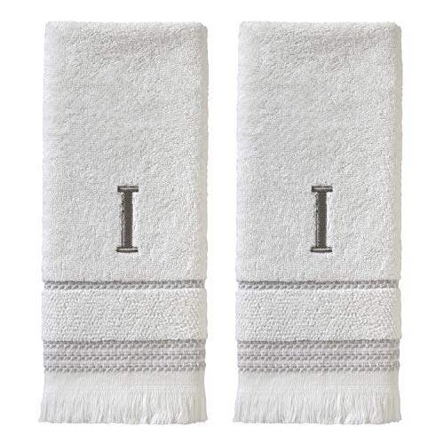 SKL Home Hand Towel Set, I, Cotton, White, 16x26