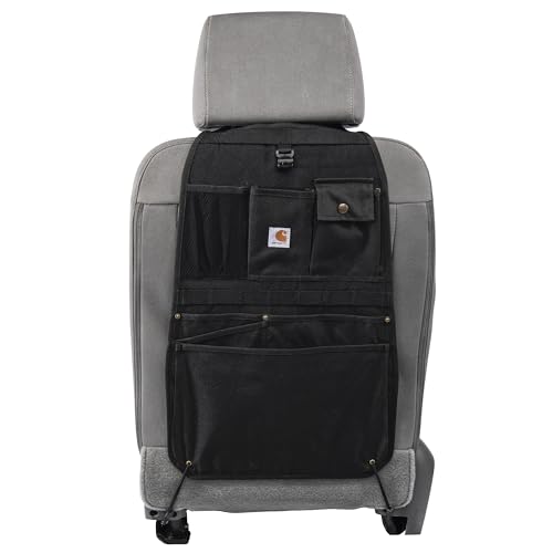 Carhartt Universal Nylon Duck Seat Back Organizer, Black