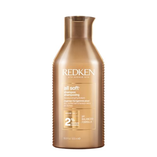 (-41%) Redken Haarshampoo für trockenes und brüchiges Haar, Belebt und hydratisiert, Mit Omega-6 und Argan-Öl, All Soft Shampoo, 1 x 300 ml