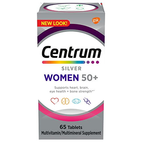 Centrum Silver Women's Multivitamin for Women 50 Plus, Multivitamin/Multimineral Supplement with Vitamin D3, B Vitamins