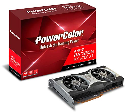 PowerColor AMD Radeon RX 6700 XT Gaming Graphics Card with 12GB GDDR6 Memory, PCIe 4.0, HDMI 2.1, AMD Infinity Cache