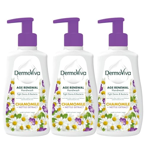 Dermoviva Age Renewal Hand Wash, 3 x 200ml