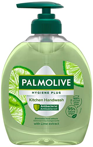 🔥 STARKER PREIS (-40%) Palmolive Seife Hygiene+ Kitchen 12x300ml - flüssige Handseife mit Limettenduft zur sanften Reinigung der Hände
