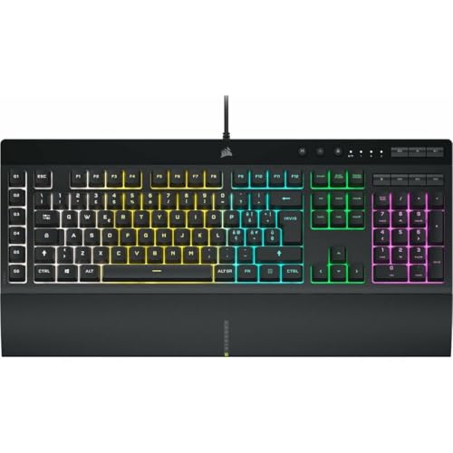 🔥 STARKER PREIS (-31%) Corsair TECLADO USB K55 RGB PRO Gaming REPOSAMUÑECA EXTRAIBLE