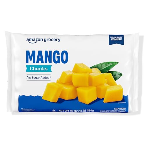 Amazon Brand - Happy Belly Mango Chunks, 16 oz (Frozen)