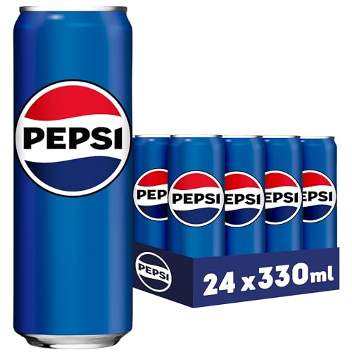 ⚡ BLITZDEAL (-23%) Pepsi Cola, Das Original von Pepsi, Koffeinhaltige Cola in der Dose, EINWEG Dose (24 x 0.33 l) (Verpackungsdesign kann abweichen)