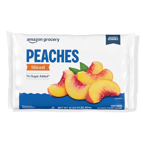 Amazon Brand - Happy Belly Sliced Peach, 16 oz (Frozen)