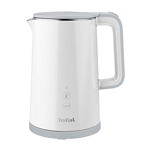 (-30%) Tefal KO6931 Sense Wasserkocher, 1,5 L Kapazität, Digitalanzeige, 5 Temperaturstufen, 360°-Sockel, Wasserstandsanzeige, herausnehmbarer Kalkfilter, 30 Minuten Warmhaltefunktio, 1800W, weiß