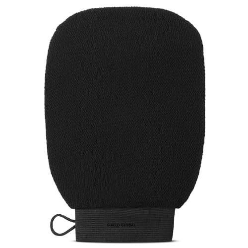 Seraphic Skincare (Original) Premium Exfoliating Mitt for Body (1pc) – 100% Vegan Viscose Traditional Body Scrub Glove Kessa Korean Washcloth – Body Exfoliator for Self-Tan Removal & Keratosis Pilaris