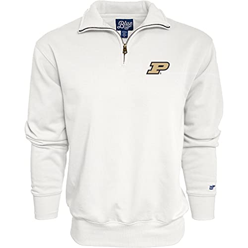 Blue 84 Men's Purdue Boilermakers Quarter Zip Sweatshirt Icon Secondary, Alternate Color, Large