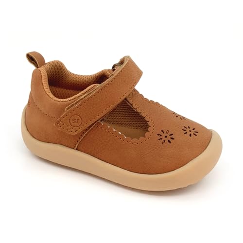 Stride Rite 360 Infant and Toddler Girls Cheyenne First Walker Shoe, Tan, 5 Toddler