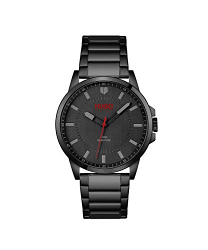 HUGO #First Men’s 43mm Quartz Watch – Stainless Steel Case – Water Resistant – Sleek Everyday Watch for Him