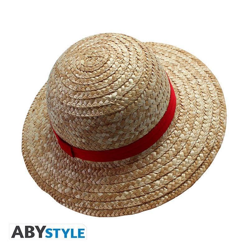 ABYSTYLE One Piece Officially Licensed Monkey D. Luffy Straw Hat Adult Anime Manga Pirate Cosplay Costume Accessories Merch Gift Beige