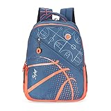 Skybags Riddle Blue Orange 46 Cms Casual Backpack with Raincover