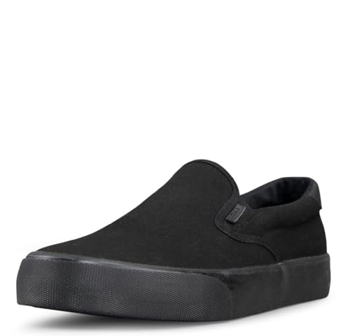 Lugz | Clipper Casual Sneakers for Men | Slip On Shoes for Men | Everyday Men Footwear, Black/Black, 10.5