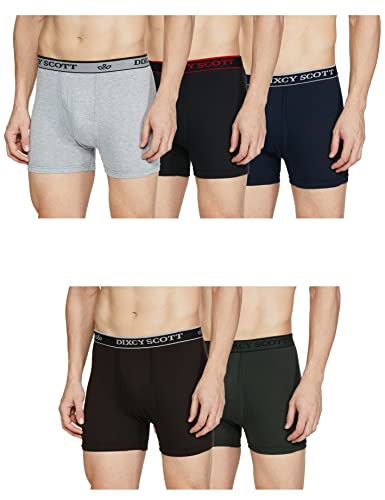 Cross Trunk | Long Leg Trunks for Men | 100% Combed Cotton | Soft, Sweat-Absorbent Waistband | C-Open Front Men's Underwear | Self-Hem Leg Grip Innerw
