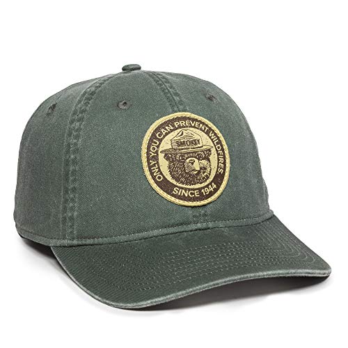 Outdoor Cap 1944 Smokey Bear Dad Cap, Dark Green, One Size Fits Most