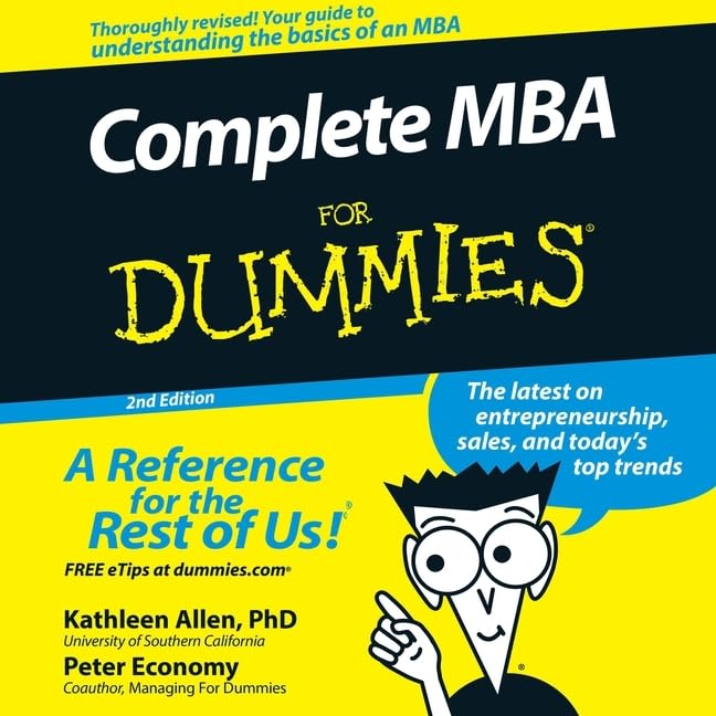 Complete MBA For Dummies book cover