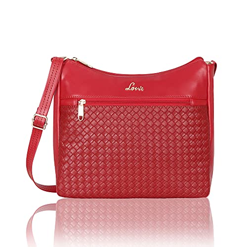 Lavie Women's Dome Textured Sling Bag | Ladies Purse Handbag | Detachable Crossbody Sling Strap