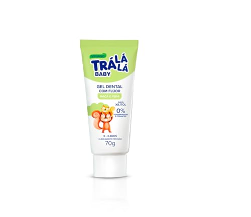 Gel Dental Trá Lá Lá Baby - Maçã e Pera (70g)