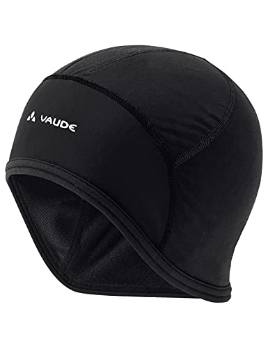 🔥 SELTEN SO GÜNSTIG (-72%) VAUDE Bike Cap, warme Helm- Unterziehmütz, Winddicht & atmungsaktiv, wasserabweisend & schnelltrocknend, Black/White, S