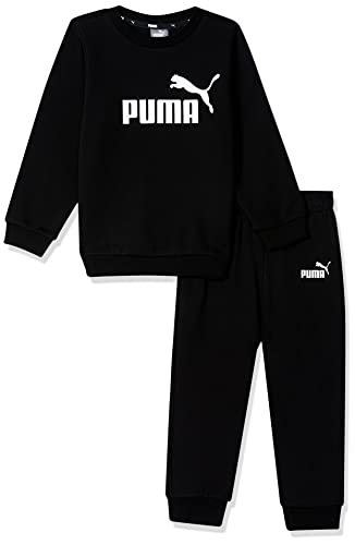 (-42%) PUMA Unisex Baby Minicats Ess Crew Jogger Fl Jogginganzug, Cotton black, 86