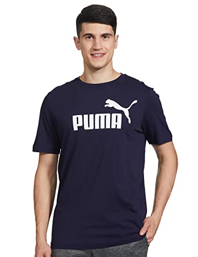 (-39%) PUMA Herren Ess logo te T shirt, Peacoat, 3XL EU