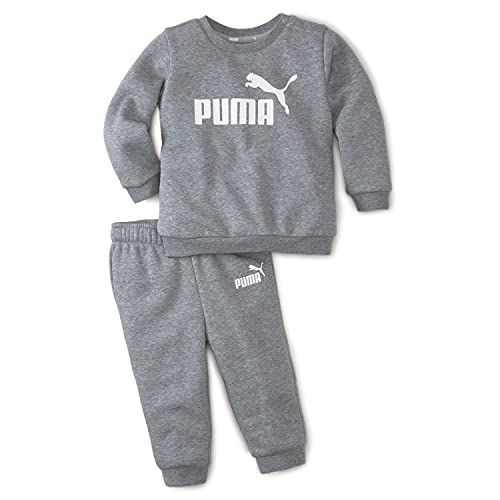 🔥 SELTEN SO GÜNSTIG (-48%) PUMA 846141 Unisex Baby Minicats Ess Crew Jogger Fl Jogginganzug, Medium Gray Heather, 92 EU