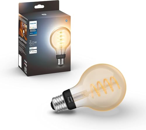 Philips Hue Smart 60W G25 Filament LED Bulb