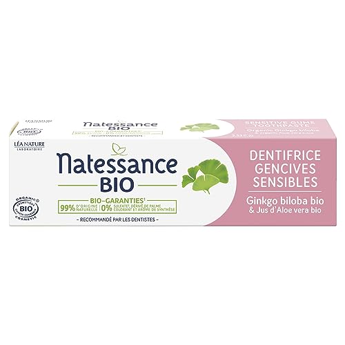 🔥 STARKER PREIS (-39%) Natessance Zahnpasta für empfindliches Zahnfleisch, Bio, 75 ml