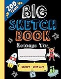 A Big Sketch Pad for Kids: The Bigger Expanded “Secret—Keep Out” Sketchbook for Kids is Perfect for Drawing, Coloring, Sketching and More