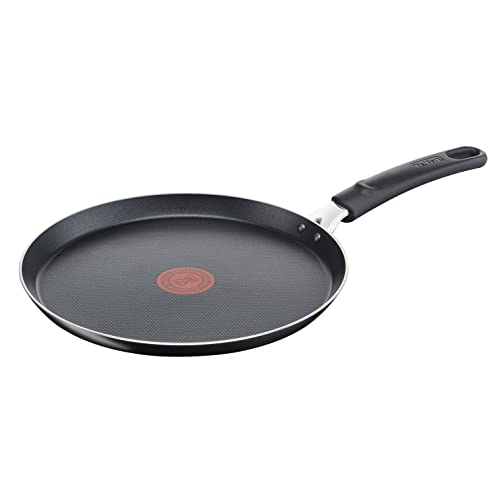 🔥 STARKER PREIS (-53%) Tefal Easy Cook & Clean Crêpe-Pfanne 25 cm, Pancake Pfanne antihaftbeschichtet, Thermo-Signal bei idealer Brattemperatur, NICHT induktionsgeeignet, Pfannkuchen, Made in France, Schwarz, B5550933